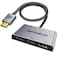 SWITCHFLUX DisplayPort to Dual HDMI with DP Adapter 4K60Hz Extended Display 1 in 3 Out MST Hub for Multiple Monitors Compatible with PCNVIDIAAMD Graphics Card