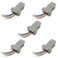 Jienk 5Pcs DB9 Male to RJ45 Modular Adapter DB9 to RJ45 Female Jack Ethernet Adapter
