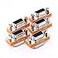 Arnorin DB9 Null Modem Adapter Male to Female Slimline Data Transfer Serial Port Adapter 5 Pack