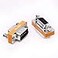 Arnorin DB9 null modem male to female slimline data transfer serial port adapter 2 Pack