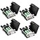 Dbilida DB9 Solderless Connector 2Male2Female DB9 Breakout Connector RS232 DSUB Serial to 9pin Port Terminal with Case