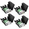 Dbilida DB9 Solderless Connector 2Male2Female DB9 Breakout Connector RS232 DSUB Serial to 9pin Port Terminal with Case