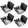 Dbilida DB9 Solderless Connector 2Male2Female DB9 Breakout Connector RS232 DSUB Serial to 9pin Port Terminal with Case