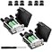BIFALE DB9 Breakout Connector 3 Male3 Female DB9 Solderless Connector RS232 DSUB Serial Adapters 16mm thinner 9 Pin Port Terminal Breakout Board with Case Long Bolts Tail Pipe