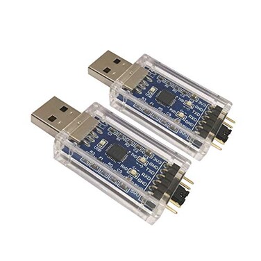 DSD TECH 2PCS USB to TTL Serial Adapter with CP2102 Chip Compatible with Windows 7810LinuxMac OS X