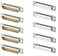 Jienk 10PCS DB25 RS232 DSUB Serial Solder Cup Connectors Gold Plated Joints RS232 Serial Port 25 Pin D Sub Couplers