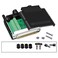 ANMBEST Thinner DB37 Solderless RS232 DSUB Serial to 37pin Port Terminal Male Adapter Connector Breakout Board with Case Long Bolts Tail Pipe