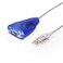 USBGear USB to RS232 Serial Adapter 6ft USB to DB9 Cable with Status LEDs FTDI Chip CrossPlatform Compatible