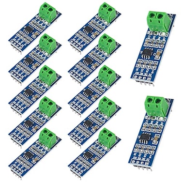 DORHEA 12Pcs MAX485 Transceiver Module TTL UART Serial to RS485 Instrument Interface Module Max458 Chip RS485 Communication Transceiver 5V SCM Development Board Serial Adapters for Raspberry Pi