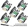 JUXINICE 5Packs DB9 Serial Adapters Breakout Board SolderFree ModuleDSUB 9pin RS232 RS485 Adapter to Terminal Connector with Bolts Nuts and Screwdriver 5PCS Male