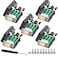 JUXINICE 5Packs DB9 Serial Adapters Breakout Board SolderFree ModuleDSUB 9pin RS232 RS485 Adapter to Terminal Connector with Bolts Nuts and Screwdriver 5PCS Male