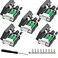 JUXINICE 5Packs DB9 Breakout Female DSUB 9pin RS232 RS485 Serial Adapter to Terminal Connector Signal Module with Bolts Nuts and Screwdriver