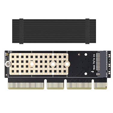 MHQJRH PCIE NVME Adapter M2 to PCIE Adapter with Heat Sink for M2 NVME MKey SSD to PCIE 30 X16 Expansion Card