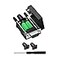 YIOVVOM DB9 Female Breakout Connector 9PIN Port Solderless RS232 DSUB RS485 Serial Adapter Solderless Module Board with Screw Terminals Case Long Bolts