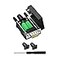 YIOVVOM DB9 Breakout Connector Male 9 pin RS232 connectors Solderless DSUB RS485 Serial Adapter Module Board with Screw Terminals Case Long Bolts