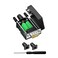 YIOVVOM DB9 Breakout Connector Male 9 pin RS232 connectors Solderless DSUB RS485 Serial Adapter Module Board with Screw Terminals Case Long Bolts