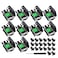 YIOVVOM DB9 Breakout Connector Female 9 pin RS232 connectors Solderless DSUB RS485 Serial Adapter Module Board with Screw Terminals Case Long Bolts 10 PCS