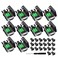YIOVVOM DB9 Breakout Connector Female 9 pin RS232 connectors Solderless DSUB RS485 Serial Adapter Module Board with Screw Terminals Case Long Bolts 10 PCS
