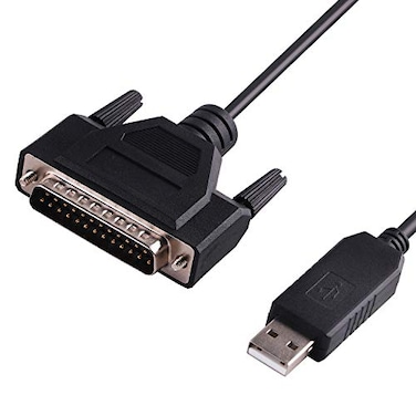 Green-utech Greenutech USB RS232 to DB25 Serial Adapter Cable for Fanuc CNC DNCLINK Configuration Copy SettingCompatible wiith WindowsLinuxMAC OSFT231XS Chip Inside