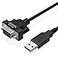 Gearmo USB to Serial Cable Compact DB9 Connector 36 Inch Length FTDI Chip Windows Mac Linux 64bit Compatible RS232 Adapter