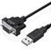 Gearmo USB to Serial Cable Compact DB9 Connector 36 Inch Length FTDI Chip Windows Mac Linux 64bit Compatible RS232 Adapter