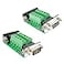 BUELEC DB9 Breakout Board Adapter 2Pack DB9 Male Female to Terminal Connector for RS232RS485CANRS422 Serial Signals 9Pin DSub to Screw Terminal Module 6cm x 3cm