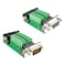 BUELEC DB9 Breakout Board Adapter 2Pack DB9 Male Female to Terminal Connector for RS232RS485CANRS422 Serial Signals 9Pin DSub to Screw Terminal Module 6cm x 3cm