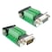 BUELEC DB9 Breakout Board Adapter 2Pack DB9 Male Female to Terminal Connector for RS232RS485CANRS422 Serial Signals 9Pin DSub to Screw Terminal Module 6cm x 3cm