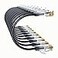10Gsupxsel Cat6a Patch Cables 05ft 10 Pack Slim Cat6 Ethernet Patch Cable Pure Copper Flexible Cat 6 Patch Cable 550MHZ 10G SpaceSaving Cat 6A Network Cables for Patch Panel Black