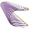10Gsupxsel Cat6a Patch Cables 1ft 24 Pack Slim Cat6 Ethernet Patch Cable Pure Copper Flexible Cat 6 Patch Cable 550MHZ 10G SpaceSaving Cat 6A Network Cables for Patch Panel Purple