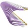 10Gsupxsel Cat6a Patch Cables 1ft 24 Pack Slim Cat6 Ethernet Patch Cable Pure Copper Flexible Cat 6 Patch Cable 550MHZ 10G SpaceSaving Cat 6A Network Cables for Patch Panel Purple