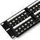 Rapink Patch Panel 48 Port Cat6 10G Support Network Patch Panel UTP 19Inch Wallmount or Rackmount 1U Ethernet Patch Panel Punch Down Block for Cat6 Cat5e Cat5 Cabling
