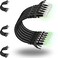 Rapink Patch Cables Cat6 3ft 24 Pack Ethernet Patch Cable 10G Support Cat 6 Patch Cable for Patch Panel to Switch Flexiable Cat 6 Ethernet Cable with Gold Plated Black