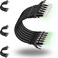 Rapink Patch Cables Cat6 5ft 24 Pack Ethernet Patch Cable 10G Support Cat 6 Patch Cable for Patch Panel to Switch Flexiable Cat 6 Ethernet Cable with Gold Plated Black