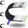 Rapink Patch Cables Cat6 Cat6a 05ft 24 Pack Slim Cat6a Ethernet Patch Cable 10G Support Snagless Cat 6 Patch Cable for Patch Panel to Switch Flexiable Cat6 Ethernet Cable Black