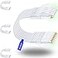 Rapink Patch Cables Cat6 Cat6a 1ft 24 Pack Slim Cat6a Ethernet Patch Cable 10G Support Snagless Cat 6 Patch Cable for Patch Panel to Switch Flexiable Cat6 Ethernet Cable White
