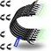 Rapink Patch Cables Cat6 05ft 48 Pack Ethernet Patch Cable 10G Cat 6 Patch Cable for Patch Panel to Switch Flexiable Cat 6 Ethernet Cable with Gold Plated Black