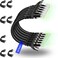 Rapink Patch Cables Cat6 05ft 48 Pack Ethernet Patch Cable 10G Cat 6 Patch Cable for Patch Panel to Switch Flexiable Cat 6 Ethernet Cable with Gold Plated Black