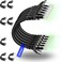 Rapink Patch Cables Cat6 05ft 48 Pack Ethernet Patch Cable 10G Cat 6 Patch Cable for Patch Panel to Switch Flexiable Cat 6 Ethernet Cable with Gold Plated Black