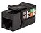 VC VERTICAL CABLE CAT6 RJ45 Keystone Jack VMax Series Black Color 50 pack