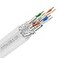 Syston Cable Technology Syston Cable Cat8 Ethernet Bulk Raw Cable 2000MHz 2GHz 40GB 100 ft Solid Bare Copper SFTP Individual electromagnetic Tinned Copper Braid Shield 224 4 Pair 22 AWG CMR FT4 UTP Wh