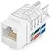 Everest Media Solutions Everest 45 Angled RJ45 Cat6 Keystone Jacks 20Pack in White Slim Profile Female RJ45 Connectors Cat 6 Keystone Jack Compatible with 45 Angled Speed Termination Tool 45Term B0BL3