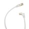 RHCXCYTJ Cat6 Ethernet Cable 90 Degree Downward Right Angle Cat 6 Right Angle Ethernet Cable for PCRouterModemPrinterTV Box24 AWG FTP Cat6 Network Cable White Downward Angle 66FT