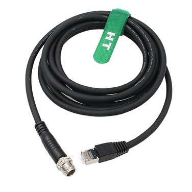 HangTon Connect HangTon Ethernet M12 8Pin X Code to RJ45 Cable for Baumer Basler Cognex inSight 9000 2000 Basler Vision Camera Sensor Machine Control Automation Cat 6A Network 984ft