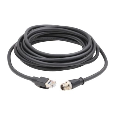 HangTon Connect HangTon Ethernet Cable for Cognex Basler Baumer Camera Sensor GigE Vision Application High Speed Network M12 8 Pin XCoding to RJ45 Cat 6A 164ft