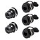 PENGLIN 5PCS RJ45 Panel Mount ConnectorDouble Head CAT65e 5 Ethernet LAN Cable Connector Adapter Female to Female with WaterproofDust Cap