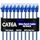 Rapink Patch Cables Cat6a 05ft 10 Pack Slim Cat6a Ethernet Patch Cable 10G Support Snagless Cat 6 Patch Cable for Patch Panel to Switch Flexiable Cat 6a Ethernet Cable with Gold Plated