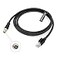 AConnect M12XCodeRJ45IndustrialShieldedEthernet Cable for Cognex Industrial Camera M12 8Pin XCode Male to RJ45 Cat6a Flexible 66Ft2M