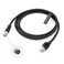 AConnect M12XCodeRJ45IndustrialShieldedEthernet Cable for Cognex Industrial Camera M12 8Pin XCode Male to RJ45 Cat6a Flexible 66Ft2M