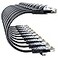 10Gsupxsel Cat 6 Ethernet Cable 3FT 10Pack Cat6 Ethernet Patch Cable 10Gbps HighSpeed UTP Cat6 Network Cable Pure Copper Cat 6 Cable for Home and Office Network Black